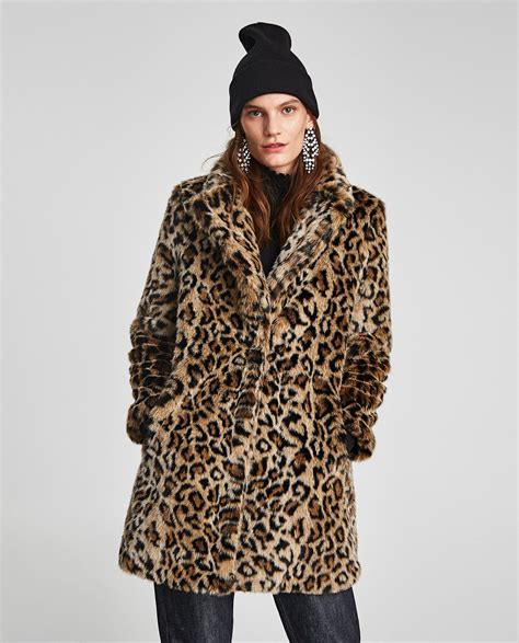 zara leopard coat